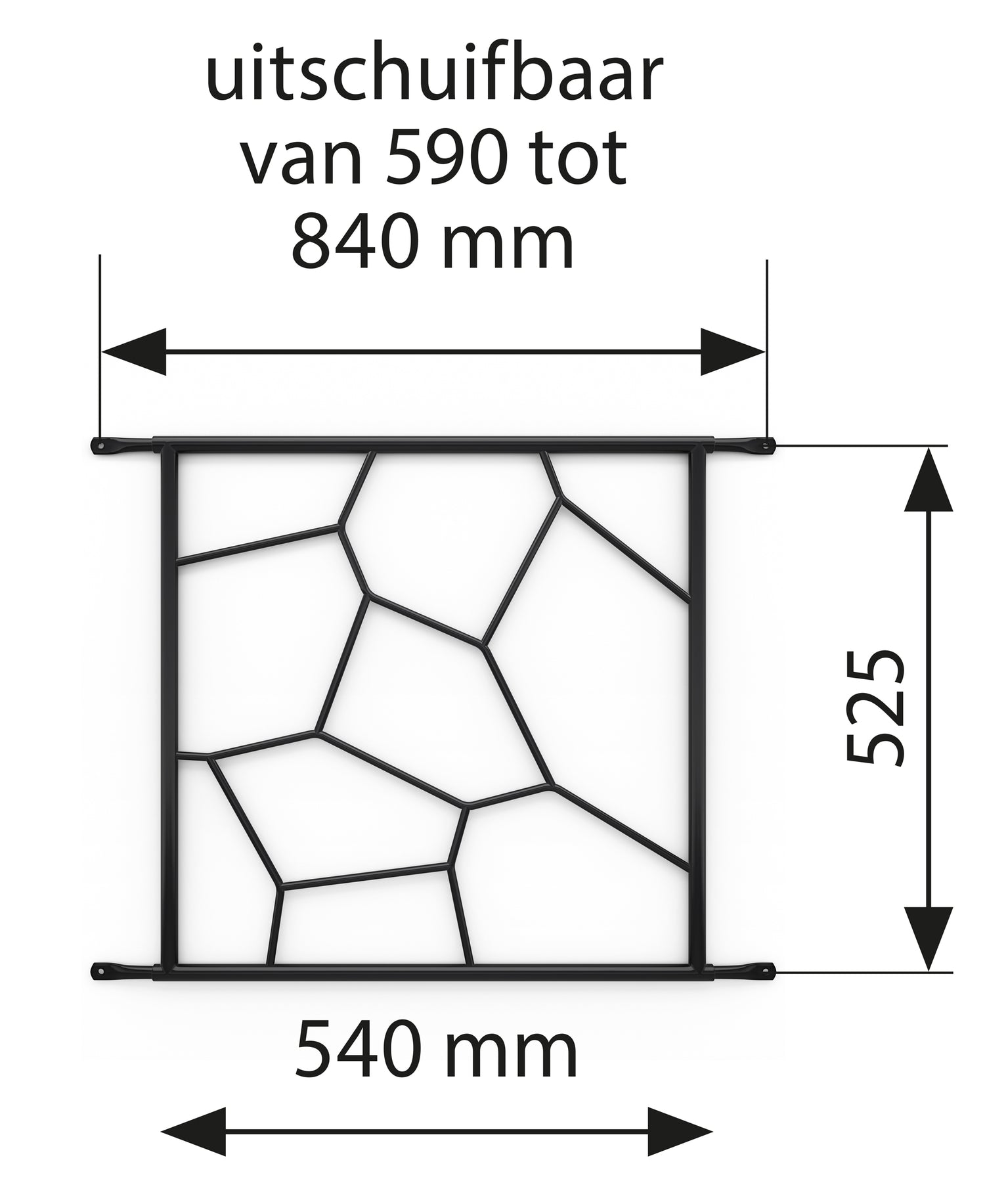 SecuBar Siertralie Deco 1 - Op het kozijn